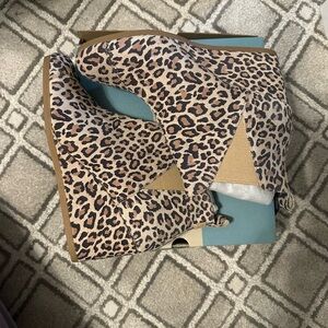 Tom’s size 12 women’s -  Kelsey Desert TanLeopard Ankle Boots